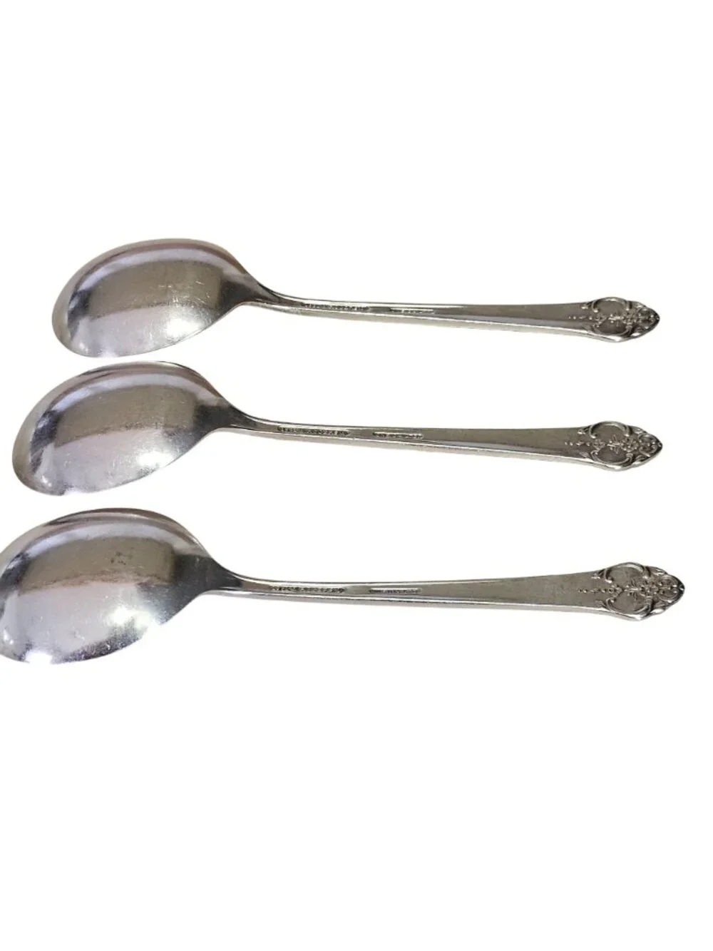 3 Rogers Plantation Silverplate Soup Spoon 7